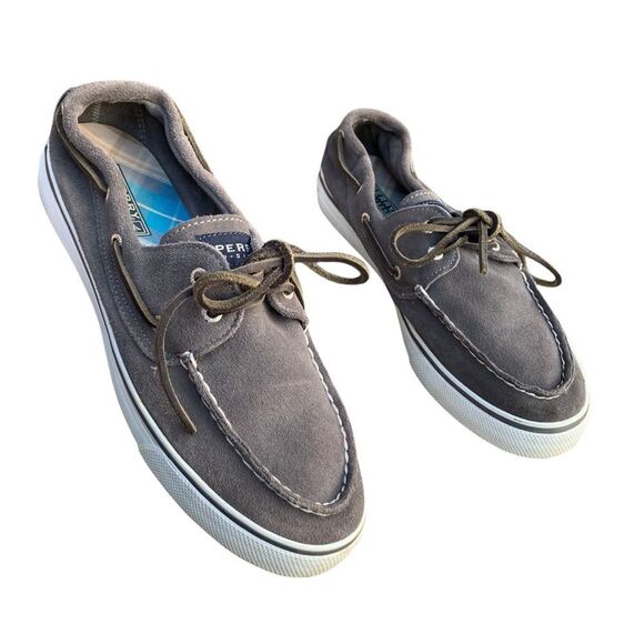 Sperry Topsider Bahama II Canvas Grey Sneakers Shoes Women’s size 9.5 - Picture 9 of 12